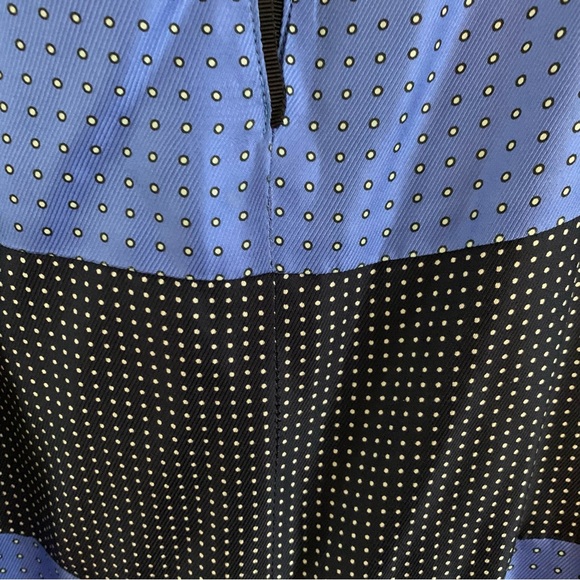 Rag & Bone Blue/Black Celeste Comb Harris Silk Polka Dot Shift Mini Dress, 4 - Picture 10 of 16